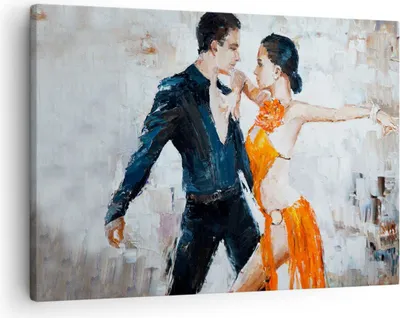 Produktbild von Bild auf Leinwand - Leinwandbild - tanzen sie - 70x50cm - Wand Bild - Wanddeko - Wandbilder - Leinwanddruck - Bilder - Kunstdruck - Wanddekoration - Leinwand bilder - Wandkunst - AA70x50-3772