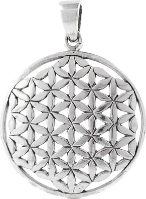 Produktbild von Blume des Lebens  Anhänger 925 Silber Flower of Life mittel