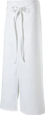 Produktbild von Bistro-Schürze, Gastro-Schürze, mit Gehschlitz mittig, B 100 x L 100 cm : weiß : 65% Polyester 35%Baumwolle 220 g/m²