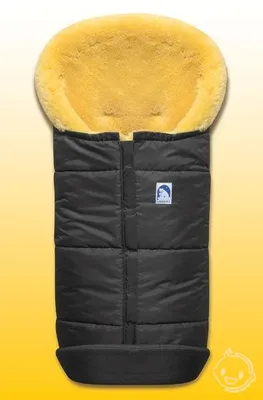 Produktbild von Heitmann Premium Lammfellfußsack Eisbärchen Grau