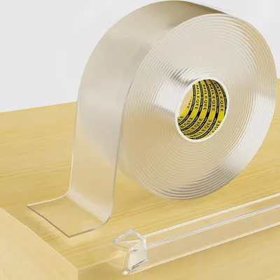 Obrázok produktu pre Priehľadná ochranná lišta na nábytok, 50 mm x 5 m