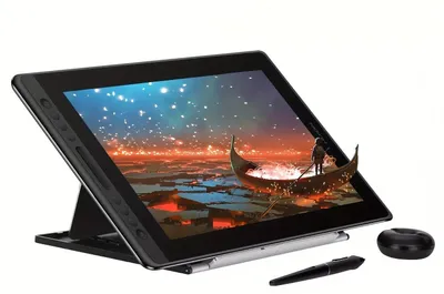 Immagine prodotto di Tavoletta grafica - Tablet per disegno - Schermo per disegno - Tavoletta grafica digitale - Display con penna - 15,6 pollici - Vetro antiriflesso