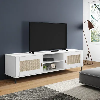 Produktbild von TV Board 158x47cm 'Seattle' Kiefer massiv weiß