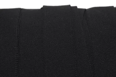Produktbild von Vintageparts Gummiband Faltband elastisch Schwarz 15 mm breit 4 m Länge