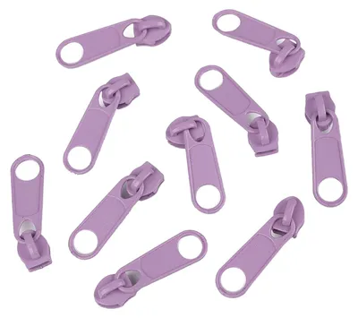 Produktbild von 10 Schieber Reißverschluss Zipper für Endlosreißverschluss 3mm, mehr als 70 Farben, Farbe:flieder