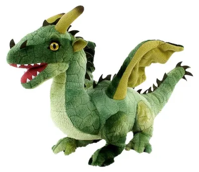 Obrázok produktu pre Solidchoice - Plyšová hračka, zelený drak, 40 cm