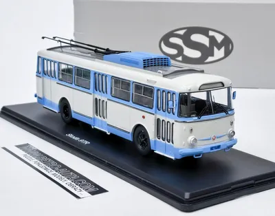 Produktbild von Skoda 9TR Trolleybus blau/weiß SSM 1:43