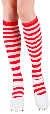 Produktbild von Boland 97040, Karnevalskostüm-Strümpfe, Erwachsener, Weiblich, Polyester, Rot, Weiß, 85 g