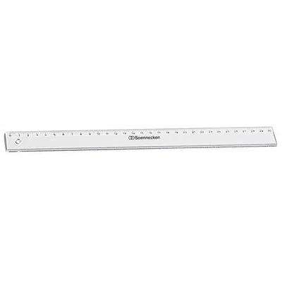 Produktbild von Soennecken Lineal 1821 30cm Polystyrol transparent