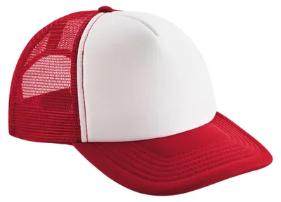 Immagine prodotto di Beechfield - Cappellino trucker per bambini FK1906 (taglia unica) (rosso/bianco)
