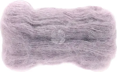 A single skein of yarn on a white background.