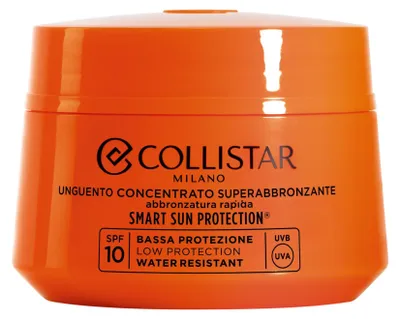 Produktbild von Collistar Supertanning Concentrate Unguent SPF 10, Sonnenschutzcreme, Gesicht & Körper, Topf, Feuchtigkeitsspendend, Schutz, Glättend, 200 ml, Unisex