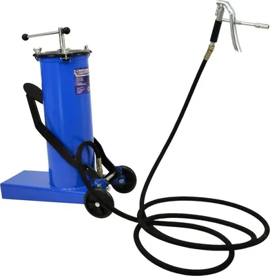 Immagine prodotto di Pompa ingrassatrice a pedale con tubo da 4 m , pompa grasso ad aria compressa 6 litri Geko