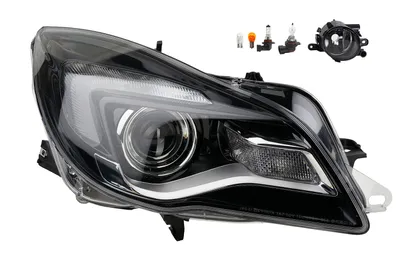 Obrázok produktu pre Johns, Halogénové svetlomety vhodné pre Opel Insignia 10/13- Hir2 R + hmlovka+žiarovka 1216807 1710203 1710214