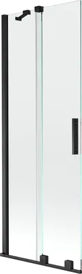 Immagine prodotto di Mexen Velar paravento per vasca da bagno a 2 ante scorrevoli 70 x 150 cm, trasparente, nero - 896-070-000-01-70
