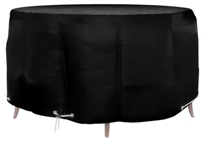 Produktbild von Abdeckung für Gartenmöbel, wasserdicht und UV-beständig, runde Schutzhülle mit 10 Ösen, Schutzhaube für Rattanmöbel, Ø230x90cm