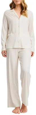 Produktbild von CALIDA Striped Dreams Pyjama Damen Charm Cream 44-46