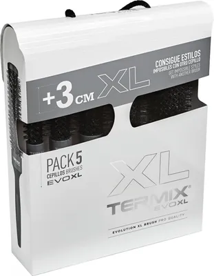 Produktbild von Termix EvoXL Haarbürsten-Set mit ionisierten Nylonfasern, 3 cm länger für schnellere Trocknung