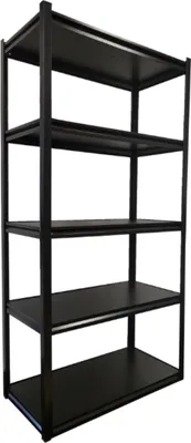 Produktbild von Metallregal 183 x 90 x 45 cm SCHWARZ Merkury Light
