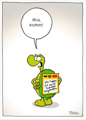 Produktbild von Cartoon-Postkarte Ralph Ruthe "Ach, komm!"