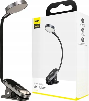 Zdjęcie produktu dla Baseus Mini Lampka Lampa Led Z Klipsem Szary (Dgrad-0G)