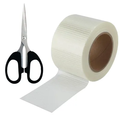 Productafbeelding van Reparatietape voor camper, versterkt met glasvezel, waterdicht, 10 m x 8 cm