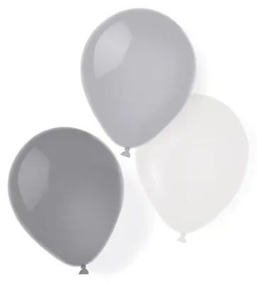 Produktbild von Amscan 9904899, Spielzeugballon, Latex, Silber, 10 Stück(e)