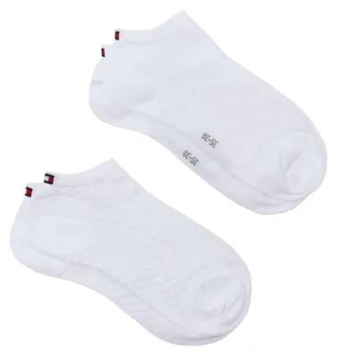 Obrázok produktu pre Tommy Hilfiger – ponožky pre ženy (balenie po 2 kusy) NA1131 (39 EU – 43 EU) (biele)