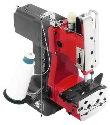 Productafbeelding van Draagbare naaimachine, hoge snelheid, compact ontwerp, rood