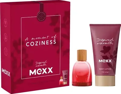 Zdjęcie produktu dla Mexx Inspired Warmth Woman Zestaw Woda perfumowana, 30 ml + Balsam do ciała, 150 ml