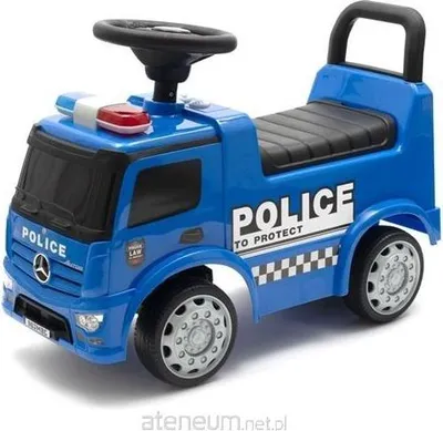 Zdjęcie produktu dla Jeździk Mercedes Police niebieski dźwięk