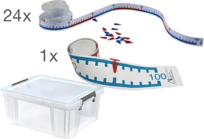 Produktbild von TimeTEX Klassensatz Zahlenstrahl-Rechenband 1-100, 25-tlg., in Box