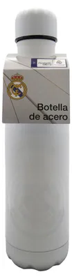 Zdjęcie produktu dla Real Madrid Butelka ze stali nierdzewnej, biała, 600 ml