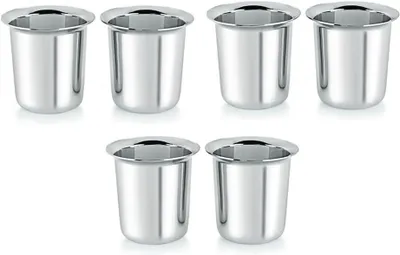 Edelstahl Kaffeebecher 150 ml, 6 Stück, multifunktional
