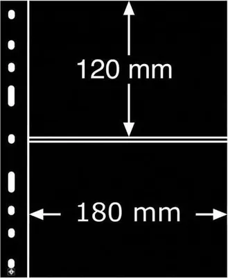 Obrázek produktu pro Albové černé listy OPTIMA 2S, 2 kapsy, 180 x 120 mm - (K92004)