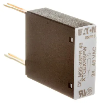 Imagen del producto de Protección contra sobretensiones Eaton, 24 - 48 V CA, compatible con: DILM40 - DILM95, DILK33 - DILK50, DILMP63 - DILMP200. 281205