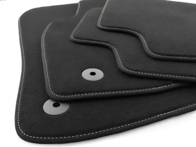 Immagine prodotto di Tappetini Opel Astra H Sedan Caravan GTC velours premium Tappetini auto 4 pezzi, cuciture decorative bianche