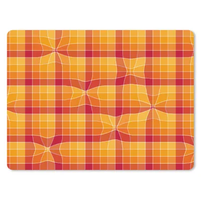 Produktbild von MuchoWow® Mauspad Mousepad Orange - Muster - Abstrakt 23x19 cm - Mousepads - Maus Mat - Pad - Mausunterlage - Schreibtischunterlage - Mauspad