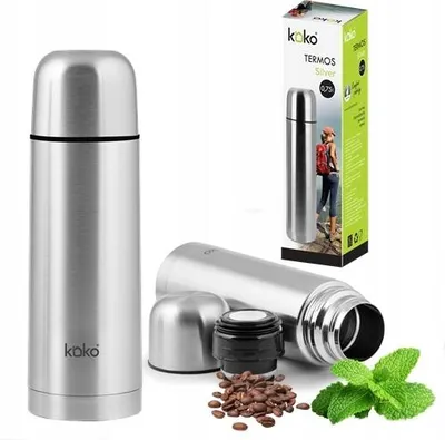 Produktbild von Edelstahl-Thermoskanne für Touristen 750ml LANGLEBIG