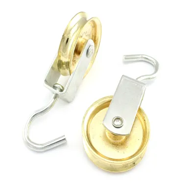 Produktbild von 48mm Umlenkrolle / Vogelrolle / Seilrolle mit Haken Rolle