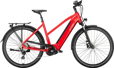 Produktbild von VICTORIA Elektro-Trekkingrad "TRESALO 14" Mod. 24, Trapez, 28", fuego red mat...