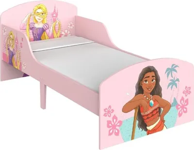 Produktbild von Disney-Prinzessinnen Vaiana und Rapunzel – Holzkinderbett