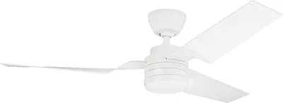 Obrázek produktu pro Stropní ventilátor s nástěnným vypínačem Letecká bílá 132 cm