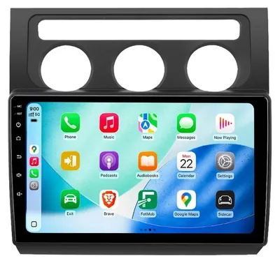 Zdjęcie produktu dla 64GB Android Radio samochodowe 10" VW Touran 1T (2003–2010) CarPlay Android Auto GPS Bluetooth