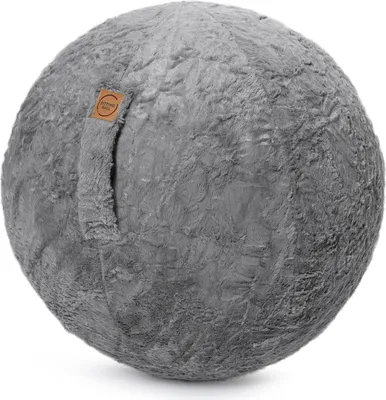 Produktbild von Sitzball Gymnastikball Sitting Ball zum Aufpumpen Fluffy mittelgrau Ø 65 cm