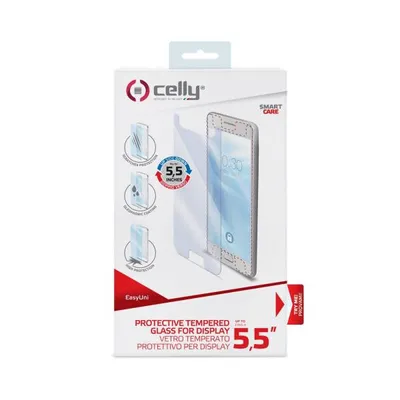 Immagine prodotto di Celly EASYUNI55 protezione per schermo Pellicola proteggischermo trasparente Universale 1 pz