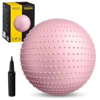 Produktbild von 4FIZJO Gymnastikball mit Noppen, Ø 65 cm, Massage-Effekt, Rosa