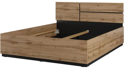 Obrázek produktu pro Postel 160x200 CROSI 31 dub wotan / černá