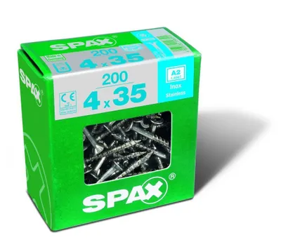Produktbild von Spax Universalschrauben 4.0 x 35 mm TX 20 - 200 Stück Edelstahl