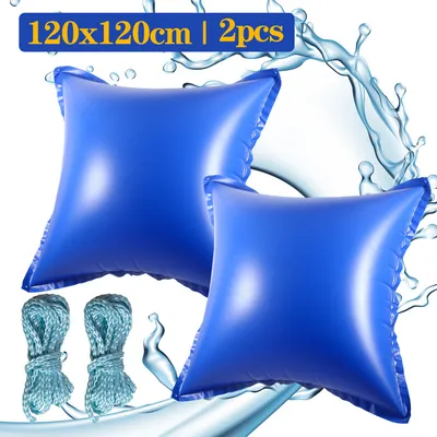 Obrázok produktu pre TolleTour 2ks bazénový vankúš 122 x 122 x 60 cm bazénový zimný vzduchový vankúš, bazénový vzduchový vankúš, polstrovanie, zimný vankúš na zimné zazimovanie bazéna